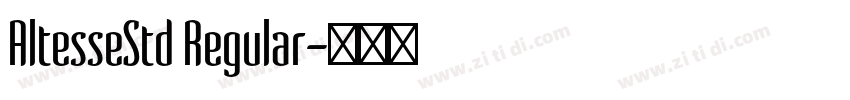 AltesseStd Regular字体转换